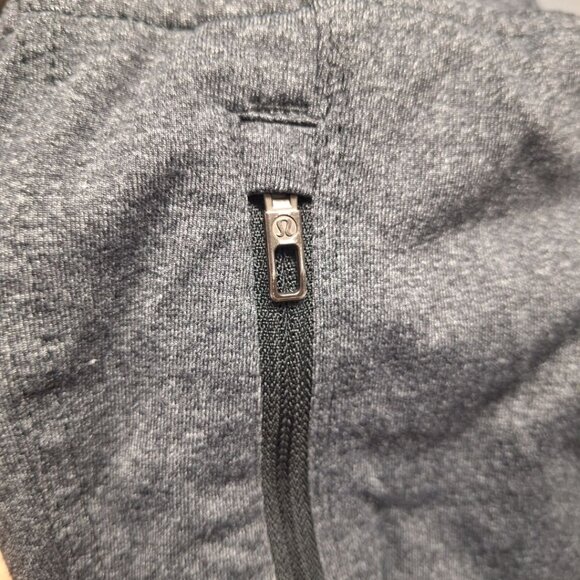 Lululemon Reflective Sweat Pants Jogger Gray Mens Small Zip Pockets Athletic - Picture 5 of 9